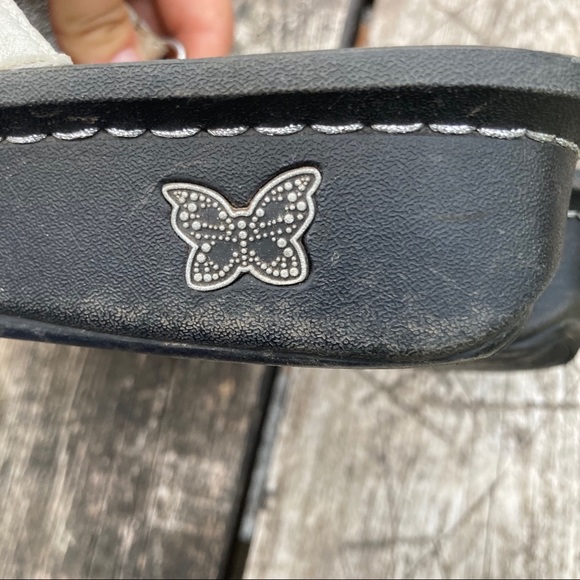 5/$20 Alegria thong cream/metallic platform sandals sz 7 - Picture 10 of 15